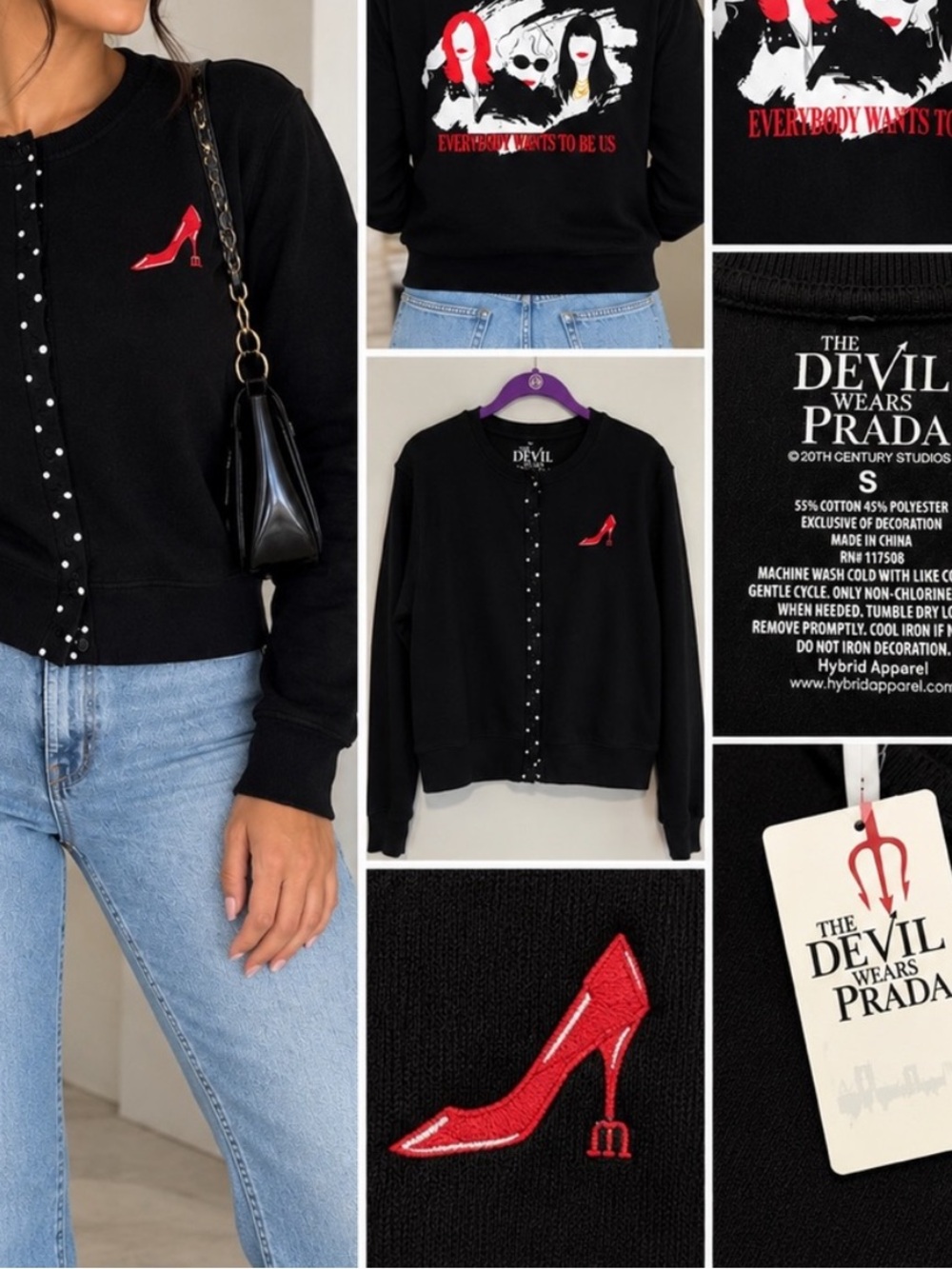 The Devil Wears Prada sweatshirt cardigan